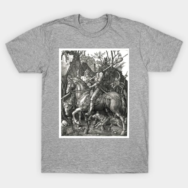 "Ritter, Tod und Teufel" - Albrecht Dürer, c.1513. T-Shirt by The Medieval Life